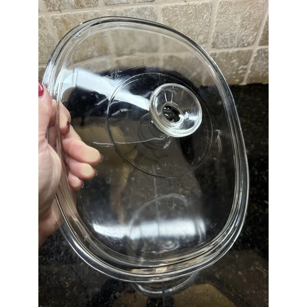 Vintage‎ French Black Corning Ware F-2-B 2.8 Liter w/ Pyrex Glass Lid DC 1.5C